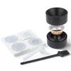 BENFUCHEN Aluminum Foil Seals Kit Reusable Vertuo Capsule Kit For VertuoLine Capsules to Reuse Refillable Nespresso Vertuoline Capsules Pods, Seal Kit+100pcs Aluminum Foil Seals Lid+Scoop+Brush view 1