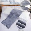 1 MIDDLE ONE Full Body Pillow for Adults, Long Sleeping, Big Pillows Bed, Firm Large with Velvet Cover, 20x54 Inches (Dark Grey) view 4