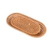 2 Pack Rattan Baskets Set Wicker Storage Basket for Fruit, Bread, Handmade Woven Bread Storage Serving Basket, Canteen Countertop Storage Organizing Basket view 3