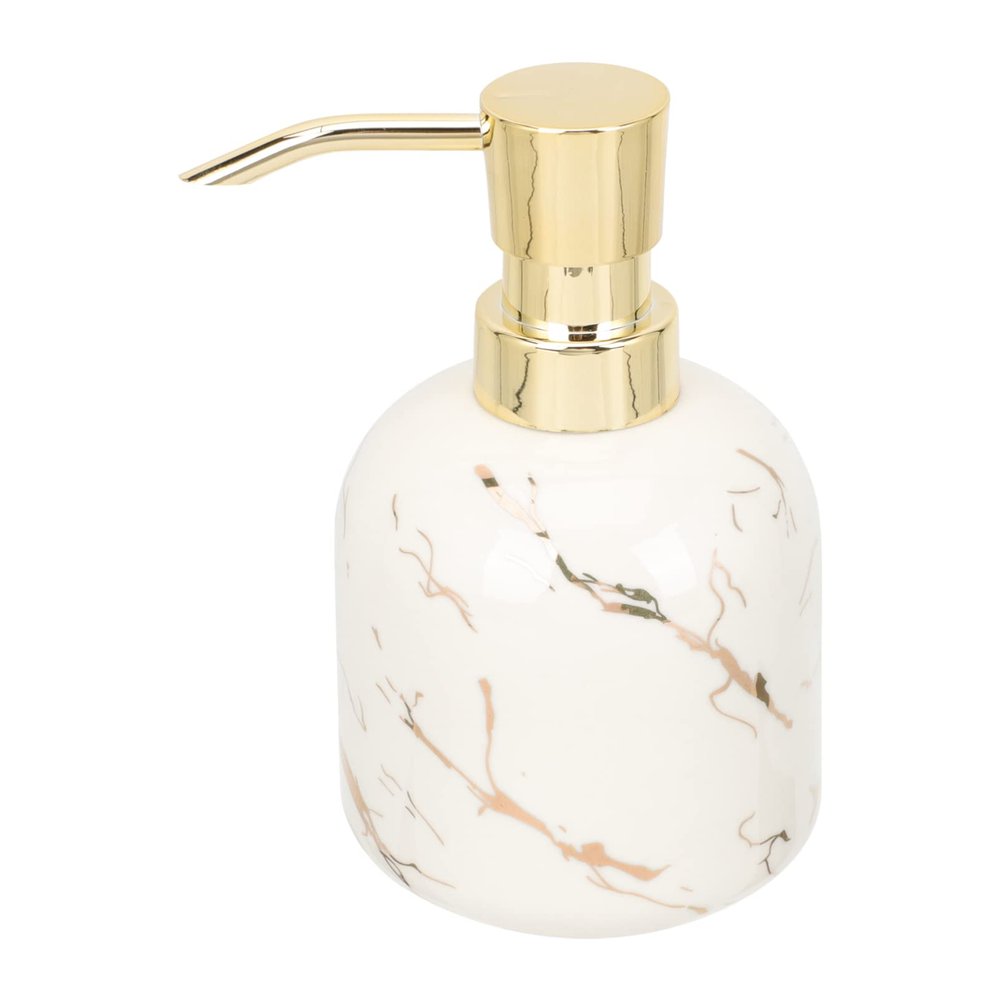 Cabilock Decorative Hand Soap Dispenser for Shower and Bathroom Press Pump Shampoo and Lotion Bottle for Home and Travel Elegant Design