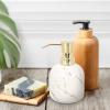 Cabilock Decorative Hand Soap Dispenser for Shower and Bathroom Press Pump Shampoo and Lotion Bottle for Home and Travel Elegant Design view 2
