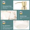 Cabilock Decorative Hand Soap Dispenser for Shower and Bathroom Press Pump Shampoo and Lotion Bottle for Home and Travel Elegant Design view 4