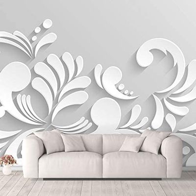 NWT Wall Murals for Bedroom, Beautiful 3D View Pattern Flowers Removable Wallpaper Peel and Stick Wall Stickers - 100x144 inches