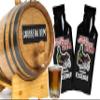 Amber Caribbean Rum Making Bootleg Kit - Whiskey Barrel w/Chalkboard Front & Book  Make & Age Rum in an Oak Cask Keg Mini Barrel wood barrel - Best Gift For Dad (2 Liter Barrel) view 1