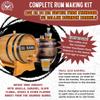 Amber Caribbean Rum Making Bootleg Kit - Whiskey Barrel w/Chalkboard Front & Book  Make & Age Rum in an Oak Cask Keg Mini Barrel wood barrel - Best Gift For Dad (2 Liter Barrel) view 3