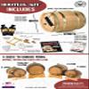Amber Caribbean Rum Making Bootleg Kit - Whiskey Barrel w/Chalkboard Front & Book  Make & Age Rum in an Oak Cask Keg Mini Barrel wood barrel - Best Gift For Dad (2 Liter Barrel) view 4