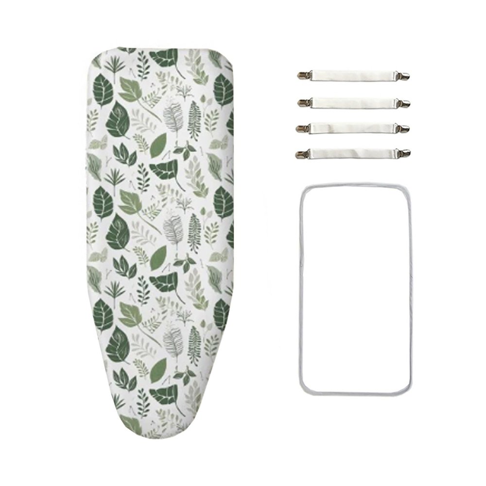 Ironing Board Covers,148x48cm,Large Ironing Board Cover, Replacement Iron Board Padded Covers,Easy-Fit, 100% Cotton,4 Fasteners and Protective Mesh Cloth,for Steam Irons,Easy Installation
