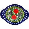 Polmedia Polish Pottery Tray UNIKAT - Fowl In The Florals Pattern Handmade in Boleslawiec Poland by Ceramika Bona + Certificate of Authenticity view 2