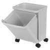 TOMYEUS Trash Cans 55L Large Capacity Trash Can 2 Layers Double Deck Waste Sorting Bins Kitchen Household Restaurant Dustbin Storage Waste Bin Kitchen Bathroom Trash Cans view 4