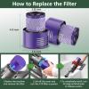 3 Pack V10 Filters Replacement for Dyson V10 Cyclone Series, V10 Absolute, V10 Animal, V10 Motorhead, V10 Total Clean, SV12, Replaces Part # 969082-01 view 4