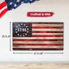 13 Stars 1791 Laser Etched 2nd Amendment Indoor American Flag, Handmade Wooden, Home Decor, Independence Day, Wall Art, Room Decor, Made in USA by Pioneer Pacific Flags (Extra Large Size, 4Ft.) view 3