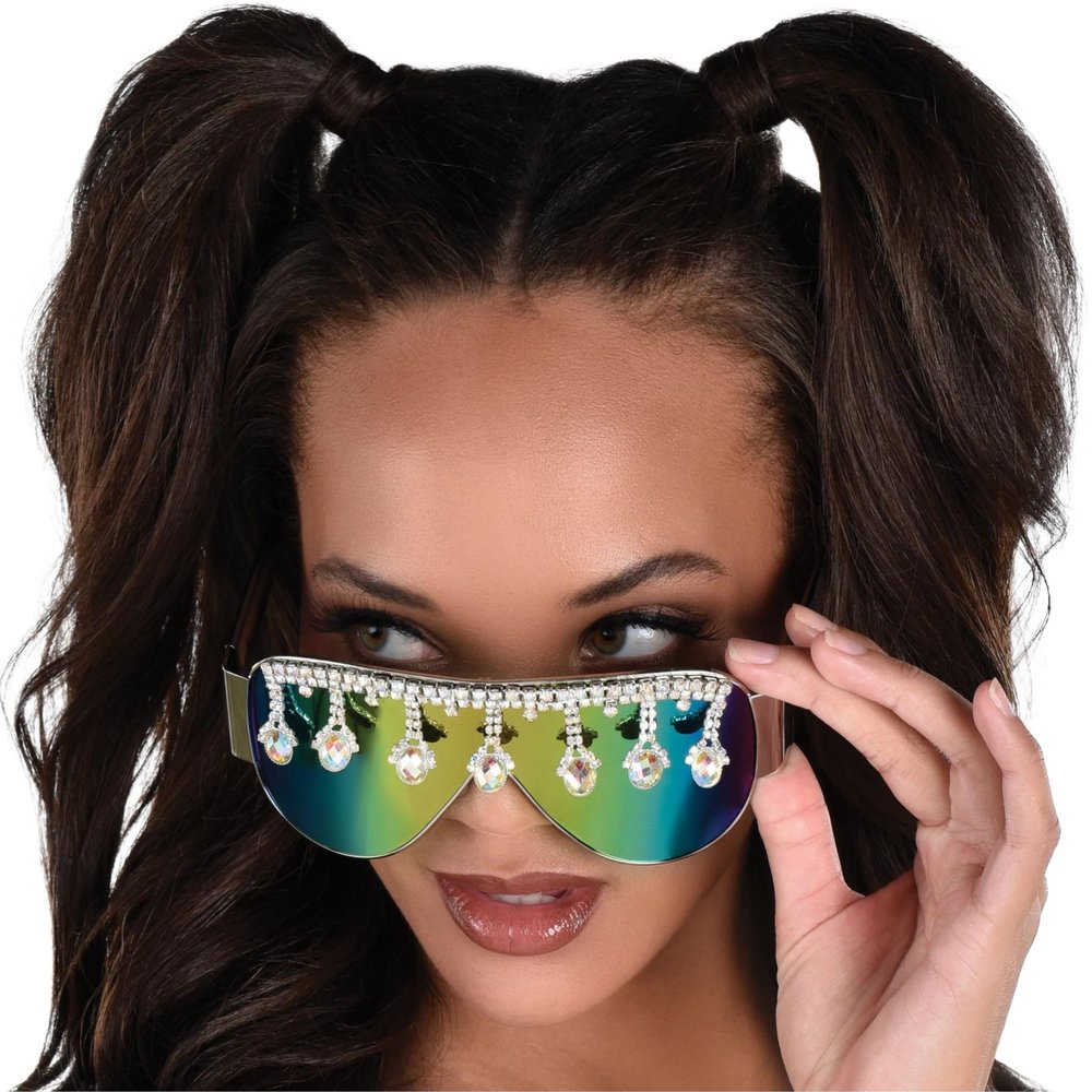 Multicolor Festival Glasses 1 Pc. - Eye-Catching Accessory, Perfect For Parties, Concerts & Raves