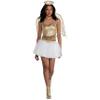 White & Gold "Heaven On Earth" Costume - Womens (Size Plus XXL 18-20) - Luxurious & Comfortable Outfit Perfect For Halloween, Parties & Cosplay - 1 Set view 2