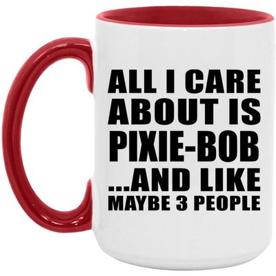 Designsify 15oz Accent Coffee Mug Red Ceramic Tea-Cup with Handle