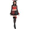 Black & Red Jester Vixen Costume - Women's Medium (6-8) - Perfect for Halloween, Adult Costume Parties and Playful Nights - 1 Set view 2