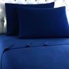 Empire Home Flannel Sheet Set - 100% Cotton - Fitted + Flat + Pillow Cases Deep Pocket (Queen, Navy) view 1