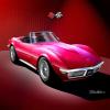 1971 Corvette Convertible | Fine Art Prints By Danny Whitfield (24in x 36in, SPRING ROSE) view 1