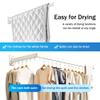BOQORAD Wall Mounted Clothes Drying Rack, Collapsible & Retractable for Laundry view 4