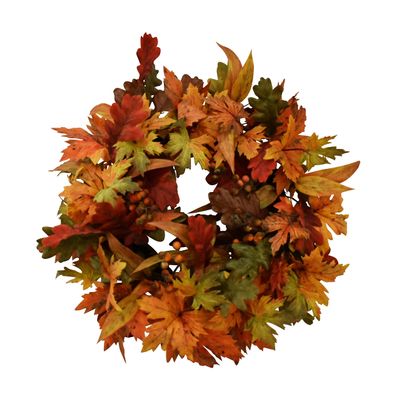 24" Fall Maple Leaves Wreath