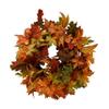 24" Fall Maple Leaves Wreath view 1