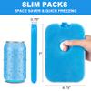 LotFancy Ice Packs for Cooler and Lunch Box, Set of 6, Reusable Freezer Packs, Long Lasting, Hard Blue Ice Blocks, Refreezable Slim Cool Packs for Food, Drinks, Milk view 3