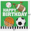 All Star "Happy Birthday" Luncheon Napkins, 6.5" (16-Pack) - Durable & Colorful Napkins, Perfect for Sports-Themed Events & Celebrations view 2