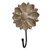dwellington Flower Towel Hooks Decorative Hooks Hanger for Hanging Clothes, Keys, Towels - Decorative Wall Mount Hook Command Single Rack for Entryway, Bathroom, Kitchen view 2