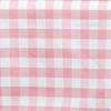 1 Pcs Rose Quartz Pink White Buffalo Plaid 108" Round Polyester Tablecloth Linens view 4