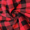 1 Pcs Black Red Buffalo Plaid 108" Round Polyester Tablecloth Checkered Table Linens view 4