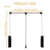 DYK&NX Adjustable Pull Down Closet Rod Aluminum, Pull Down Hanging Wardrobe Rail, Save Space, Telescopic Design, Strong and Sturdy for Hanging Clothes (Size : M) view 2