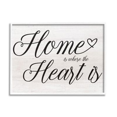 Stupell Industries Heart & Home Fancy Script Phrase Typography, Design by Lil' Rue