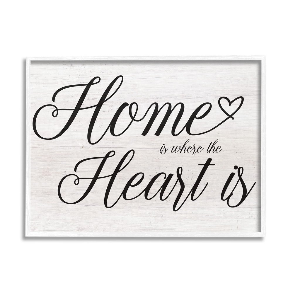 Stupell Industries Heart & Home Fancy Script Phrase Typography, Design by Lil' Rue