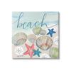 Stupell Industries Beach Calligraphy Seashells Clams Starfish Ocean Foam, Design by Katie Doucette view 1