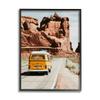 Stupell Industries Yellow Van Driving Canyon Desert Rural Road, Design by Amy Brinkman view 1