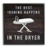 Stupell Industries Ironing Dryer Laundry Quote Text Grain Pattern, Design by Marcus Prime view 1