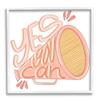 Stupell Industries Yes You Can Megaphone Cheerleader Shout Motivational Phrase, Design by Anna Whitham view 1