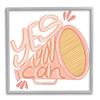 Stupell Industries Yes You Can Megaphone Cheerleader Shout Motivational Phrase, Design by Anna Whitham view 1