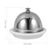 DOITOOL Ceramic Butter Dish with Stainless Dome Cover, Cheese Dish with Lid for for Countertop, Small Cheese Plate Serving Tray with Handled Lid for Dessert, Cupcake, Cream Cake, Appetizer (3PCS) view 4