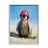 Stupell Industries Snowy Penguin Chick Snowboarding Sports Red Goggles, Design by Lucia Heffernan view 1