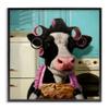 Stupell Industries Glamorous Farm Cow Baking Pie Hair Rollers, Design by Lucia Heffernan view 1