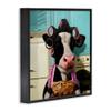 Stupell Industries Glamorous Farm Cow Baking Pie Hair Rollers, Design by Lucia Heffernan view 3
