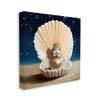 Stupell Industries Chick Meditating Clamshell Pearl Underwater Bubbles, Design by Lucia Heffernan view 2