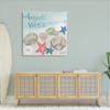 Stupell Industries Beach Vibes Calligraphy Trendy Seashells Starfish Painting, Design by Katie Doucette view 3