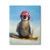 Stupell Industries Snowy Penguin Chick Snowboarding Sports Red Goggles, Design by Lucia Heffernan, Blue, 16 x 20 view 1