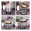 2PCS Large Glass Kitchen Canisters with Spoon and Airtight Bamboo Lids, 100 OZ Glass Storage Container for Flour, Flour and Sugar Jars for Coffee, Rice Storage view 3