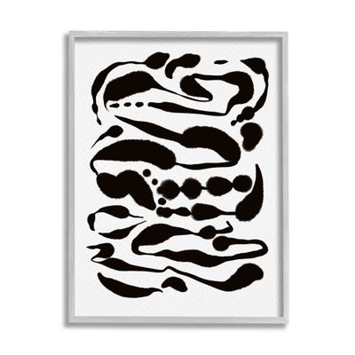 Stupell Industries Contemporary Black Ink Shapes Minimal Abstract Design, Design by Amy Brinkman