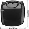 AQQA 9 Pcs Mesh Popup Laundry Hamper Set, Black/White/Blue, Durable Handles, Foldable, Sturdy Mesh Construction, Ideal for Kids, Teens, Adults, College Dorm, Camping, Hotel, Travel view 2
