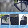 AQQA 9 Pcs Mesh Popup Laundry Hamper Set, Black/White/Blue, Durable Handles, Foldable, Sturdy Mesh Construction, Ideal for Kids, Teens, Adults, College Dorm, Camping, Hotel, Travel view 4