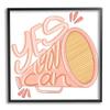 Stupell Industries Yes You Can Megaphone Cheerleader Shout Motivational Phrase, Design by Anna Whitham view 1