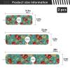Kitchen Faucet Absorbent Mat, Water Splash Guard for Sink, Faucet Drip Catcher Thicken Sponge Microfiber Faucet Water Catcher Mat Sink Absorbent Mat for Kitchen 14x5in 2 Pack view 4